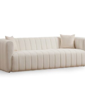 Hanah Home Třímístní pohovka Royal 225 cm boucle krémová