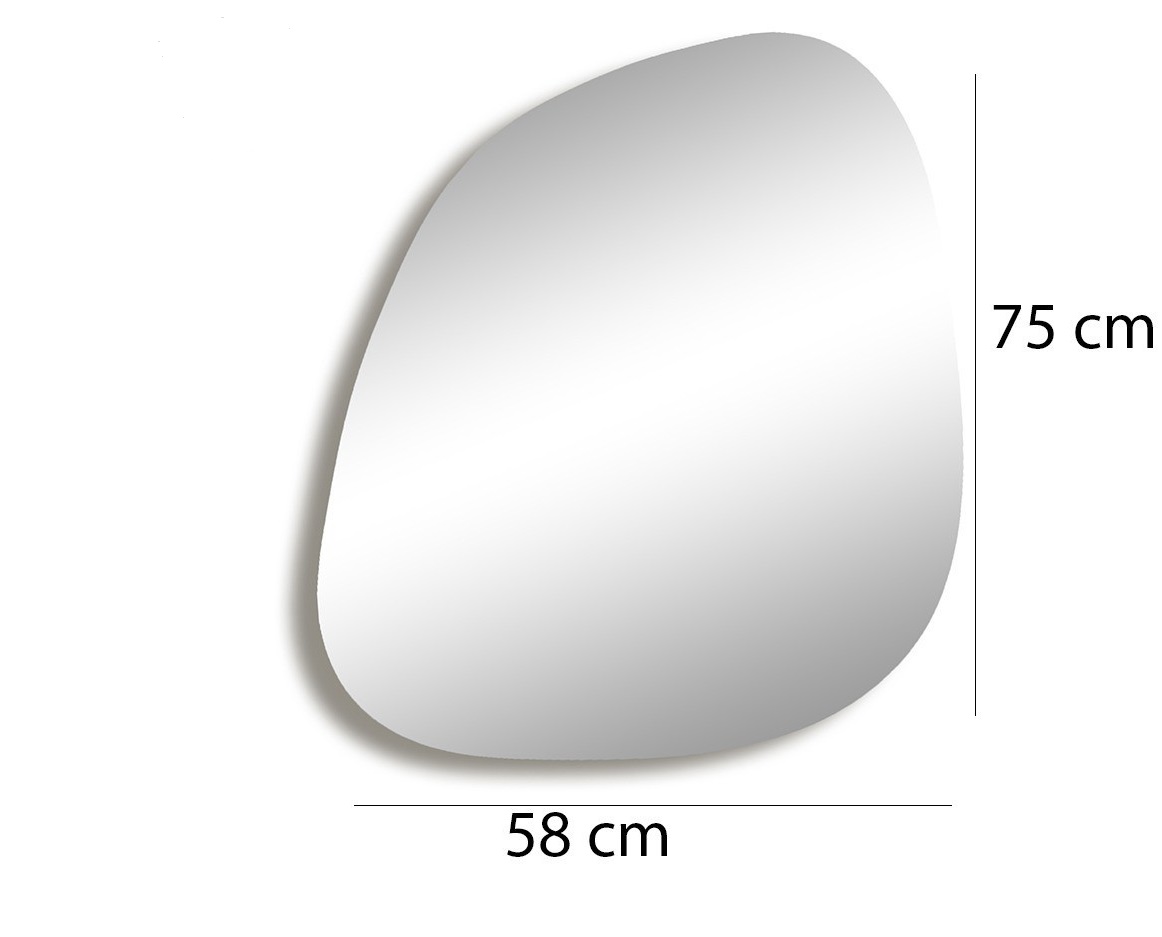 Kalune Design Dekorativní nástěnné zrcadlo Soho 58x75 cm zlaté - Obrázek 2