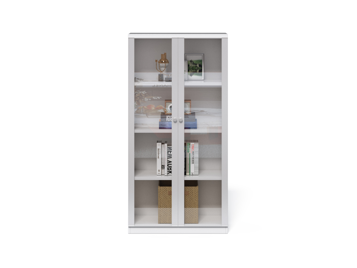 Kancelářská knihovna Houseland Prime Core 01 80 cm bílá - Obrázek 2