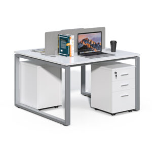 Kancelářská sestava 2 osoby Houseland Prime Max 01 120 cm bílá