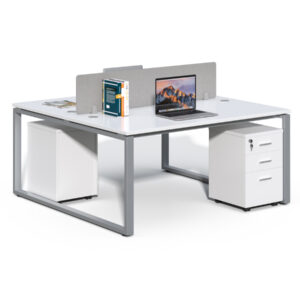 Kancelářská sestava 2 osoby Houseland Prime Max 01 160 cm bílá