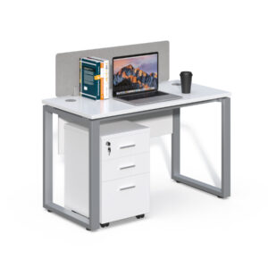 Kancelářský stůl s kontejnerem Houseland Prime Max 01 120 cm bílý