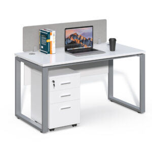 Kancelářský stůl s kontejnerem Houseland Prime Max 01 140 cm bílý