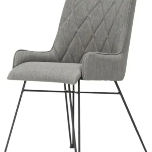 LivinHill Designová jídelní židle Adesso šedá/černá