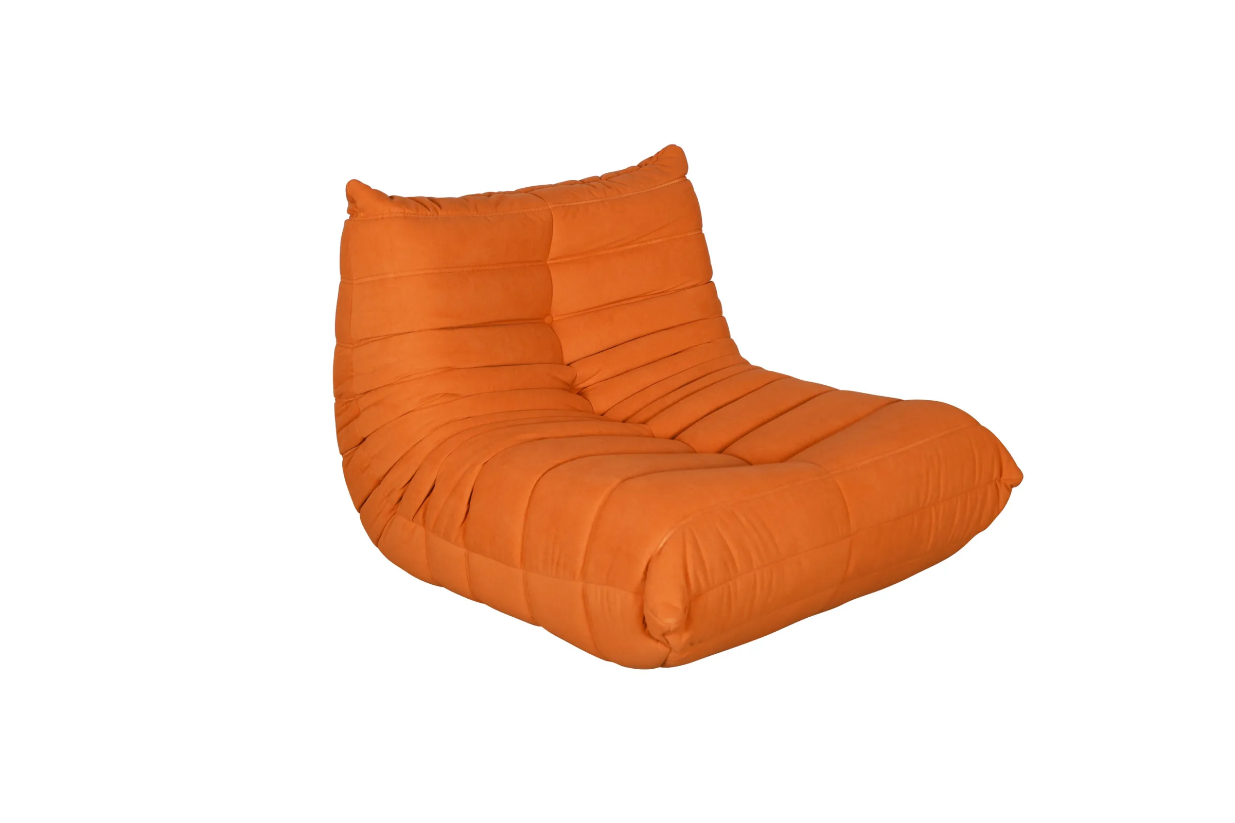 LivinHill Designové křeslo Nua samet oranžové - Obrázek 2