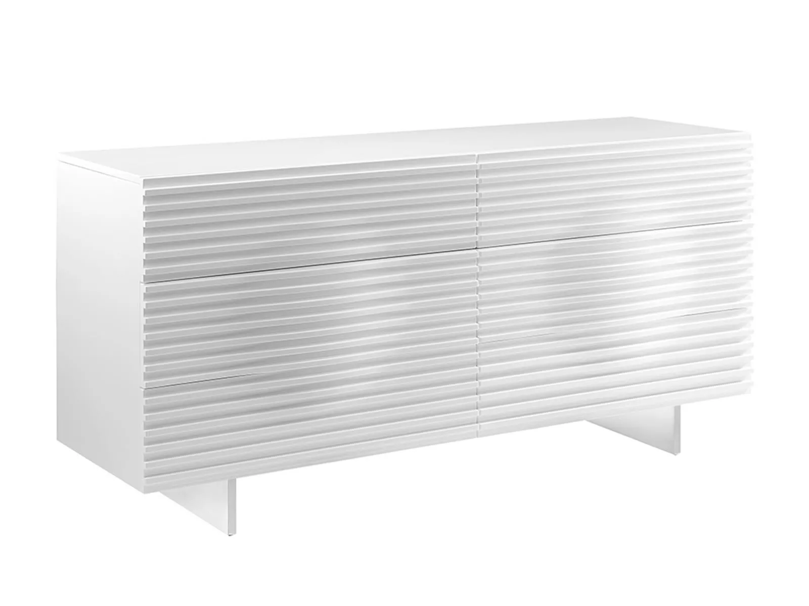 LivinHill Komoda Hudson 160 cm bílá/chrom - Obrázek 2