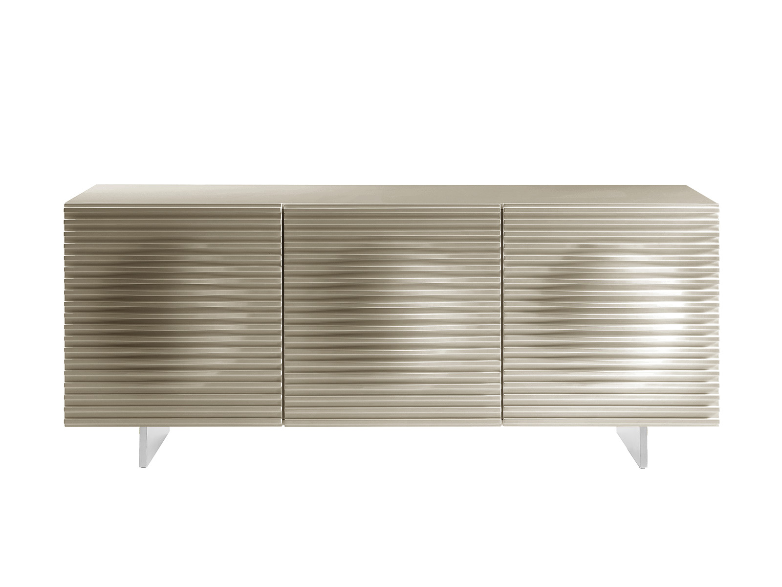 LivinHill Komoda Hudson 180 cm písková/chrom