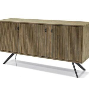 LivinHill Komoda Massa 160 cm z masivu hnědá/grafit