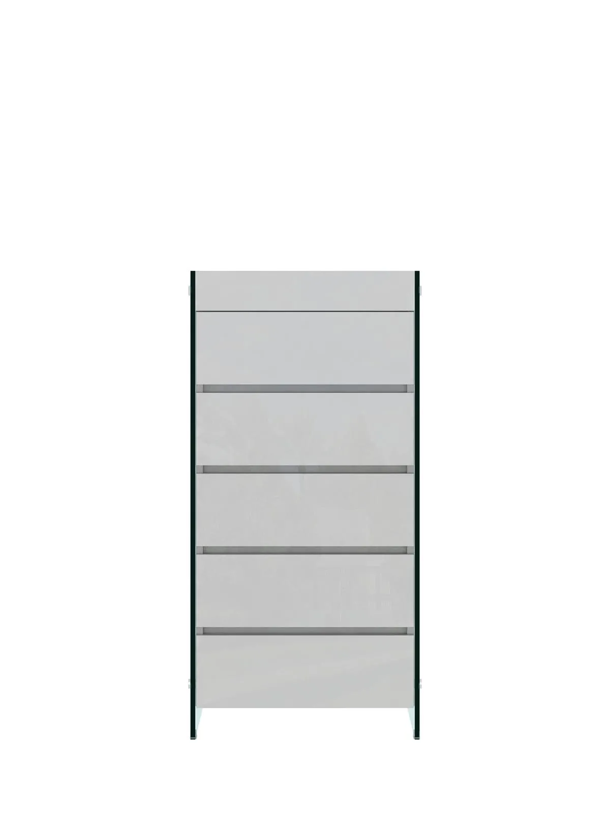 LivinHill Komoda Soho 59 cm bílá/čirá - Obrázek 2