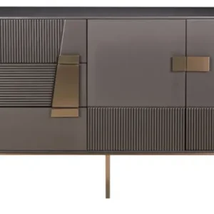 LivinHill Komoda Stilig ST102 160 cm grafit/zlatá