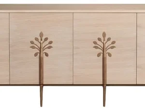 LivinHill Komoda Stilig ST307 180 cm dub bílý/zlatá