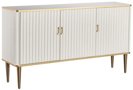 LivinHill Komoda Stilig ST313 160 cm bílá/zlatá
