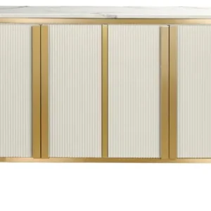 LivinHill Komoda Stilig ST384 160 cm mramor/ecru/zlatá