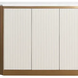 LivinHill Komoda Stilig ST917 158 cm ecru/zlatá/mramor
