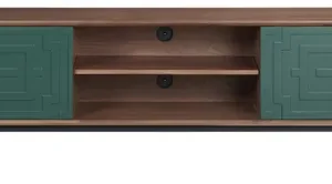 LivinHill TV stolek Stilig ST153 200 cm ořech/zelený
