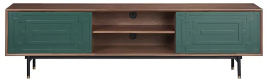 LivinHill TV stolek Stilig ST153 200 cm ořech/zelený