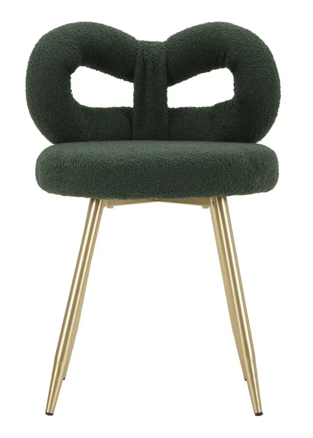 Mauro Ferretti Designová jídelní židle Ilary Mini bouclé zelená - Obrázek 2