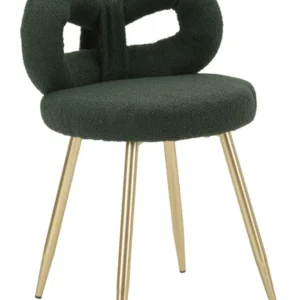 Mauro Ferretti Designová jídelní židle Ilary Mini bouclé zelená