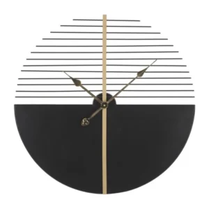 Mauro Ferretti Kovové nástěnné hodiny Stick 60 cm černé/zlaté