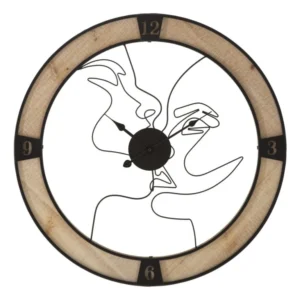 Mauro Ferretti Nástěnné hodiny Couple 60 cm černé/hnědé