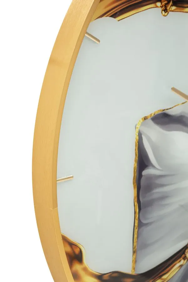 Mauro Ferretti Nástěnné hodiny Glass Rose 80 cm vícebarevné/zlaté - Obrázek 2