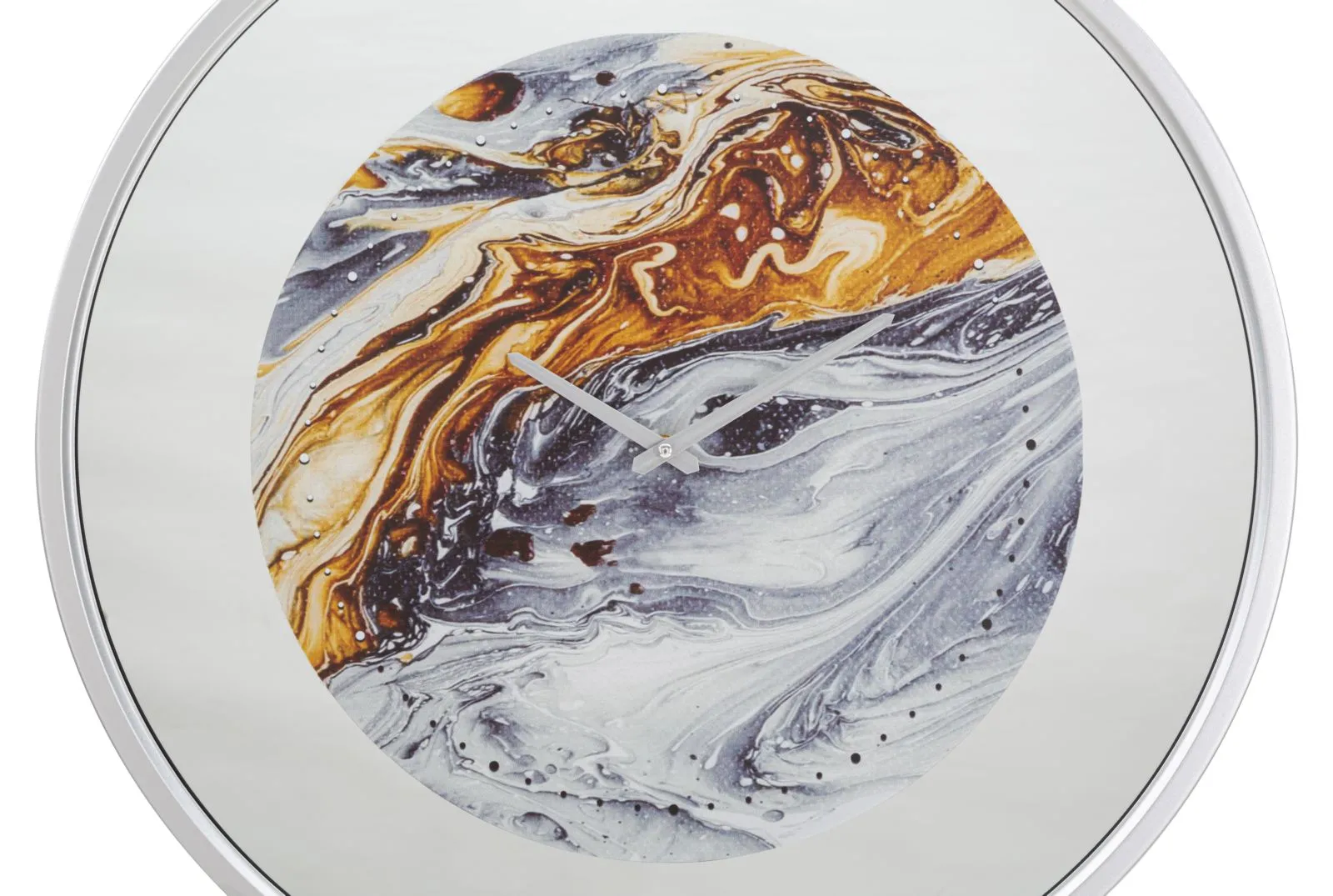Mauro Ferretti Nástěnné hodiny Mirror 60 cm šedé/vícebarevné - Obrázek 2