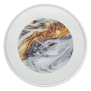 Mauro Ferretti Nástěnné hodiny Mirror 60 cm šedé/vícebarevné