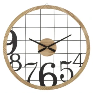 Mauro Ferretti Nástěnné hodiny Numbers 60 cm černé/hnědé