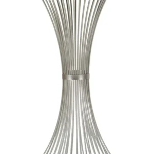 Mauro Ferretti Odkládací stolek Funnel 50 cm stříbrný/mramor