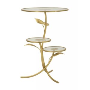 Mauro Ferretti Odkládací stolek Shelves 45 cm zlatý