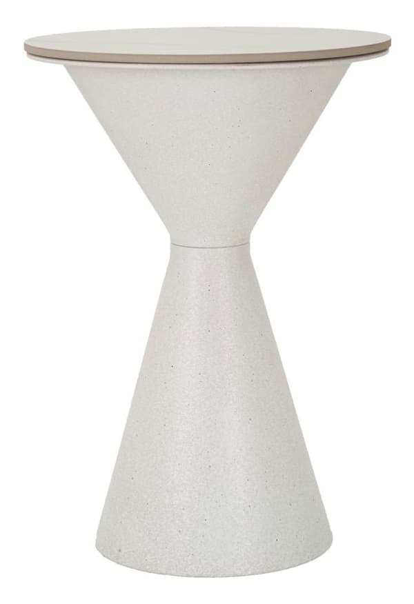Mauro Ferretti Odkládací stolek White 44 cm mramor/bílý