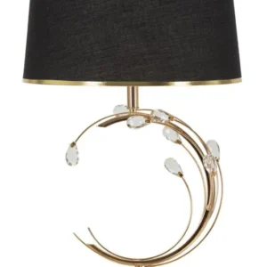 Mauro Ferretti Stolní lampa Bruxelles 65 cm černo-zlatá