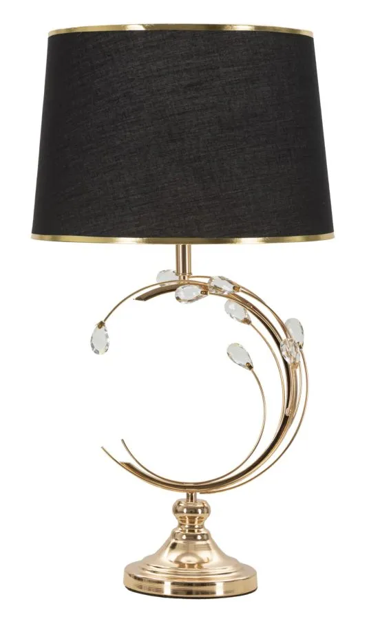 Mauro Ferretti Stolní lampa Bruxelles 65 cm černo-zlatá