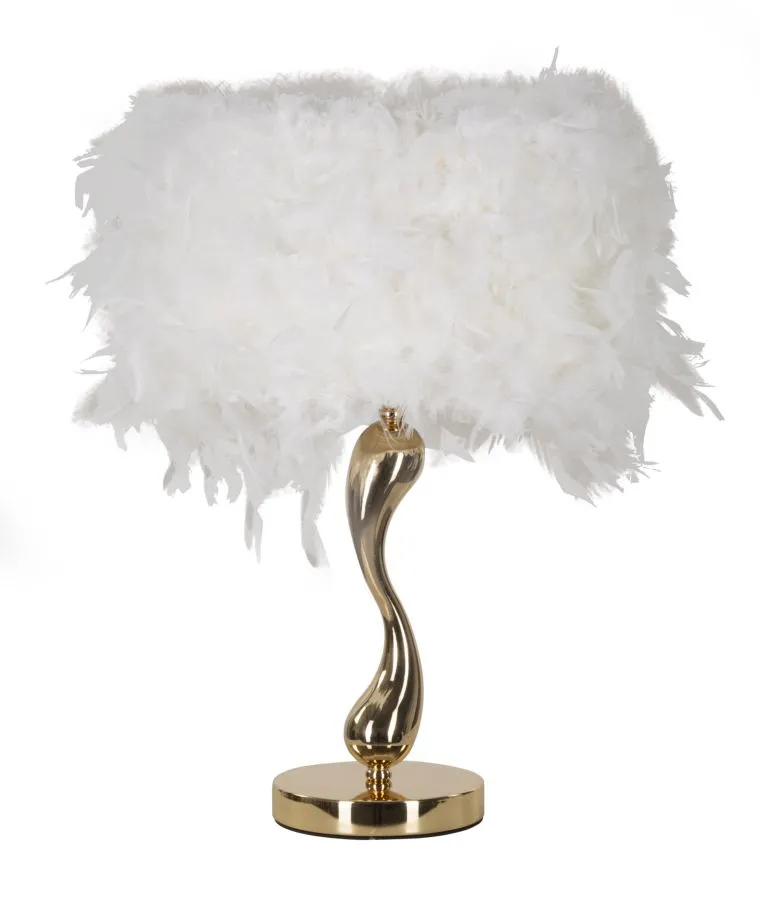 Mauro Ferretti Stolní lampa Cart 47 cm bílo-zlatá