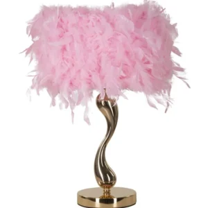Mauro Ferretti Stolní lampa Cart 47 cm růžovo-zlatá