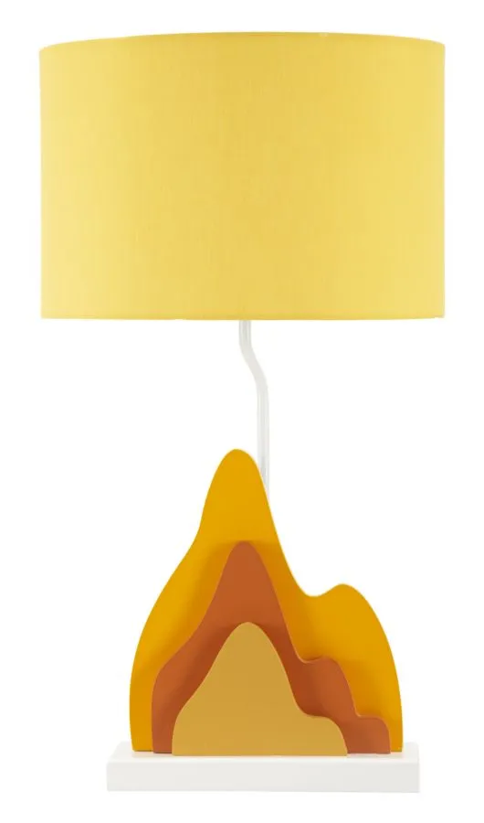 Mauro Ferretti Stolní lampa Color A 57 cm žluto-oranžová