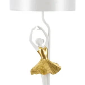 Mauro Ferretti Stolní lampa Dancer 64 cm bílo-zlatá