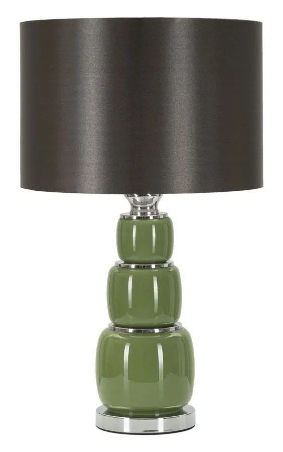 Mauro Ferretti Stolní lampa Eva Three 55 cm černo-zelená