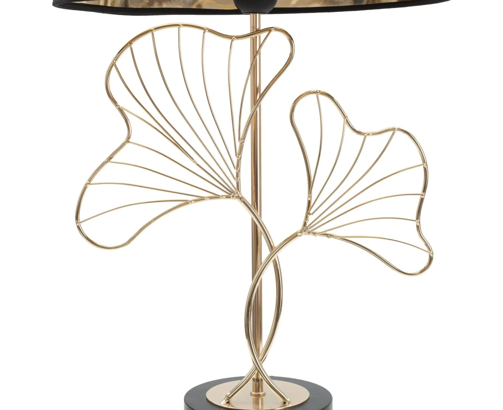 Mauro Ferretti Stolní lampa Leaves 60 cm černo-zlatá - Obrázek 2