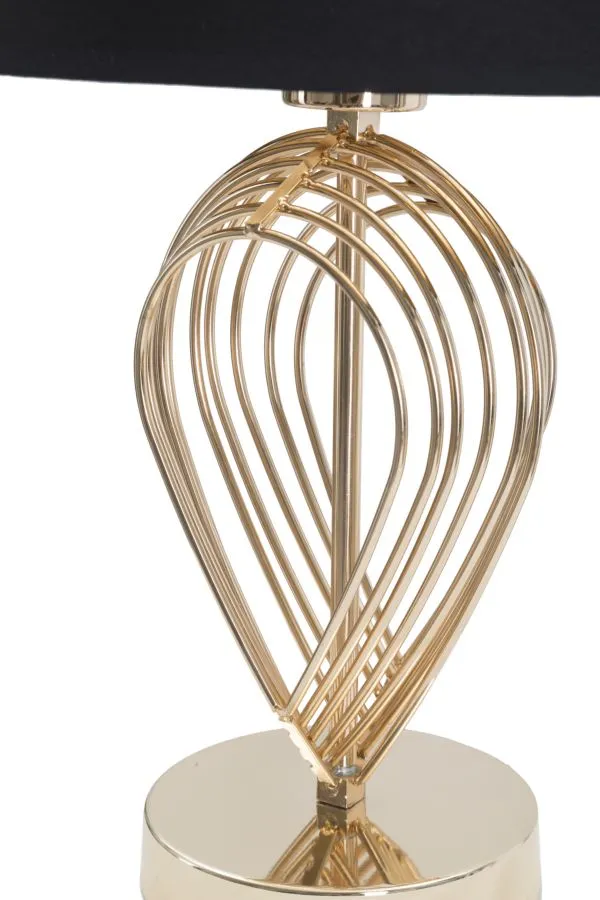 Mauro Ferretti Stolní lampa Maxt 44 cm černo-zlatá - Obrázek 2