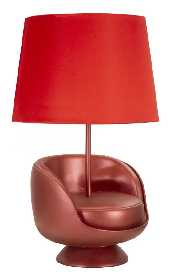 Mauro Ferretti Stolní lampa Midcentury 46 cm červená - Obrázek 2