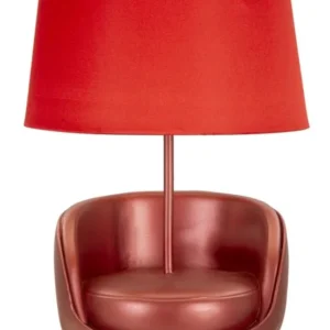 Mauro Ferretti Stolní lampa Midcentury 46 cm červená
