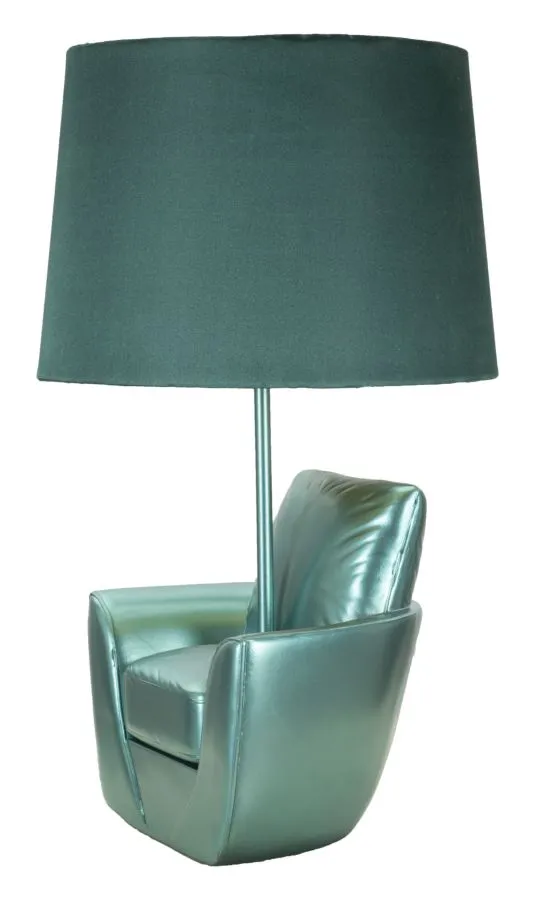 Mauro Ferretti Stolní lampa Midcentury 46 cm tyrkysová - Obrázek 2