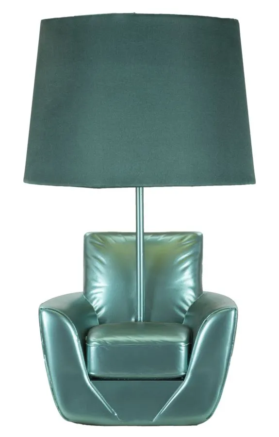 Mauro Ferretti Stolní lampa Midcentury 46 cm tyrkysová