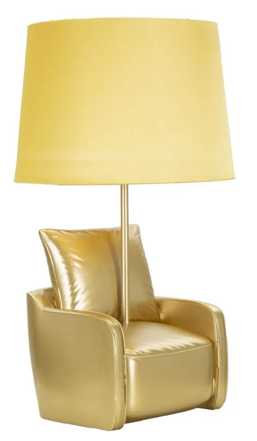 Mauro Ferretti Stolní lampa Midcentury 46 cm žlutá - Obrázek 2