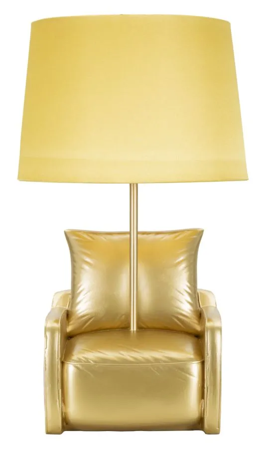 Mauro Ferretti Stolní lampa Midcentury 46 cm žlutá