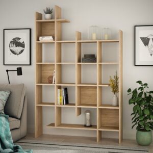 Moderní knihovna Houseland Manco Separator dub přírodní
