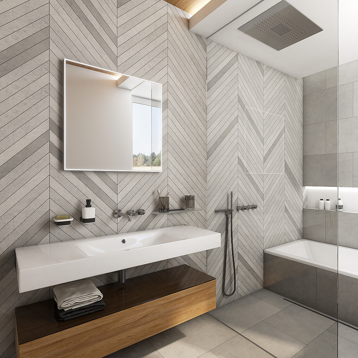 Nimco LED zrcadlo 700x700 - ZP 13077 - Obrázek 2