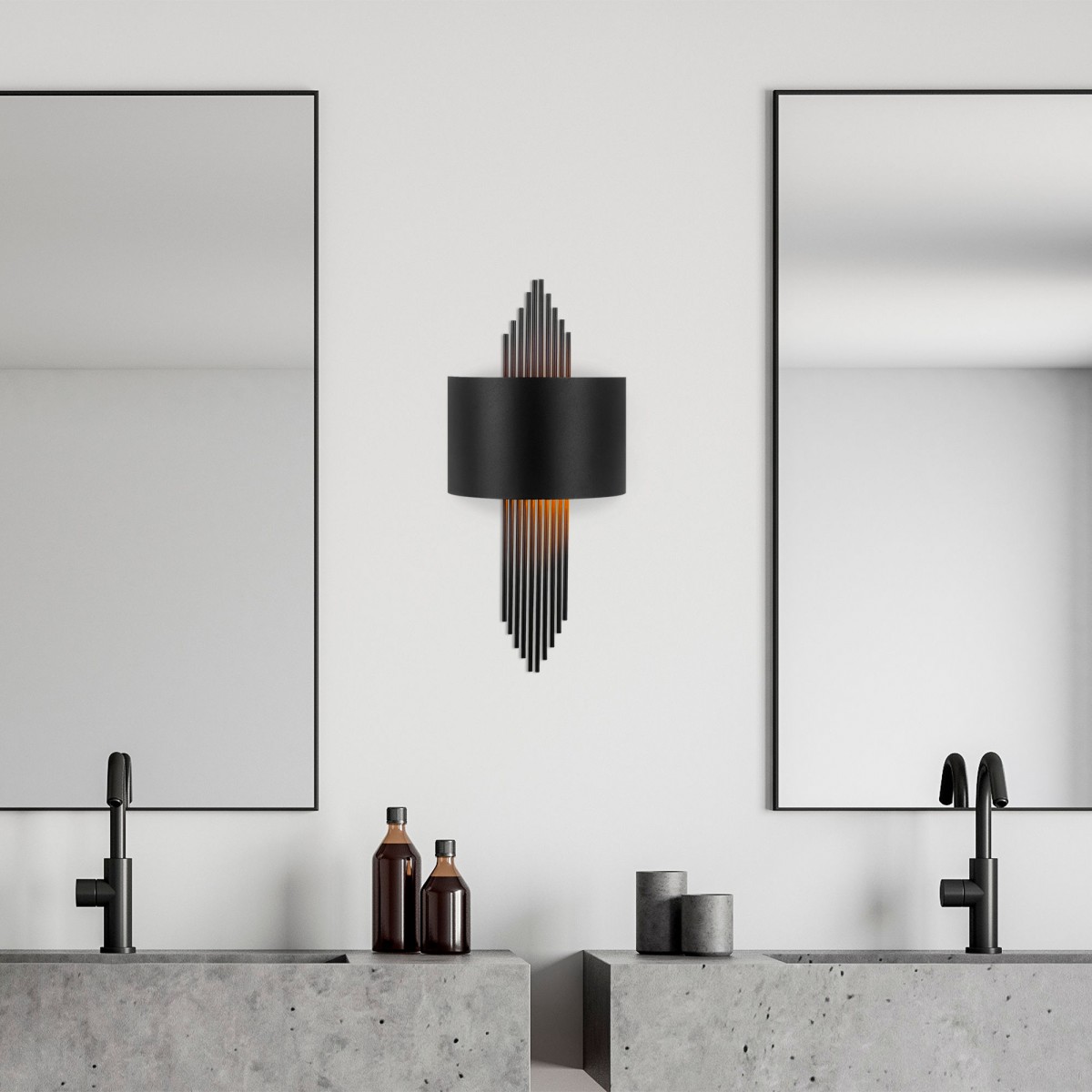Opviq Nástěnná lampa Lady černá - Obrázek 2