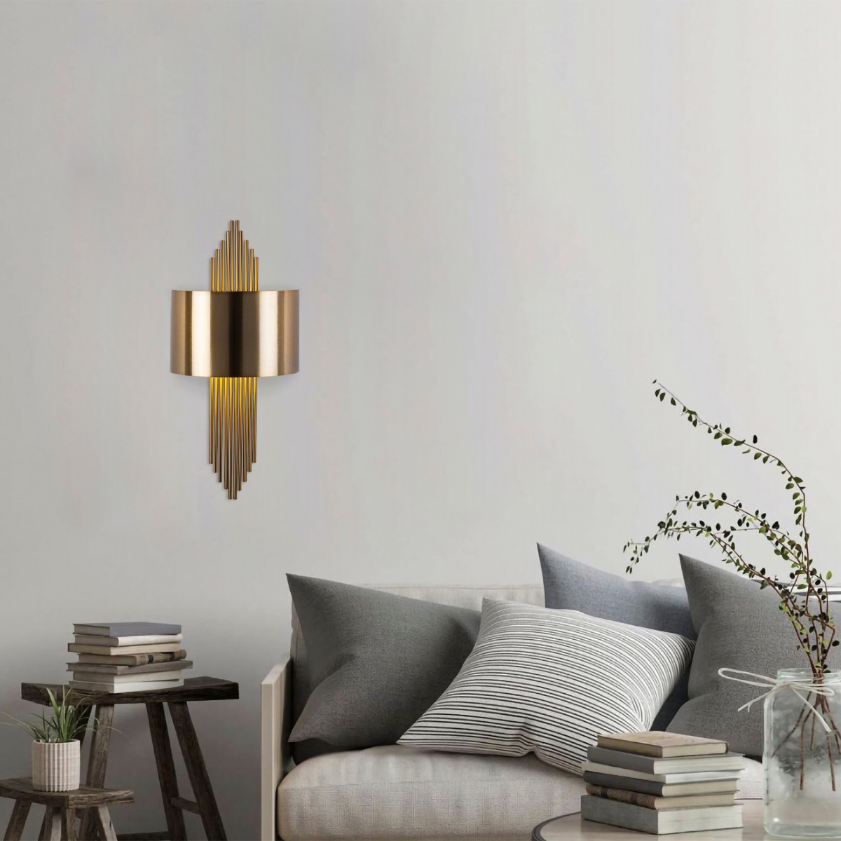 Opviq Nástěnná lampa Lady zlatá - Obrázek 2
